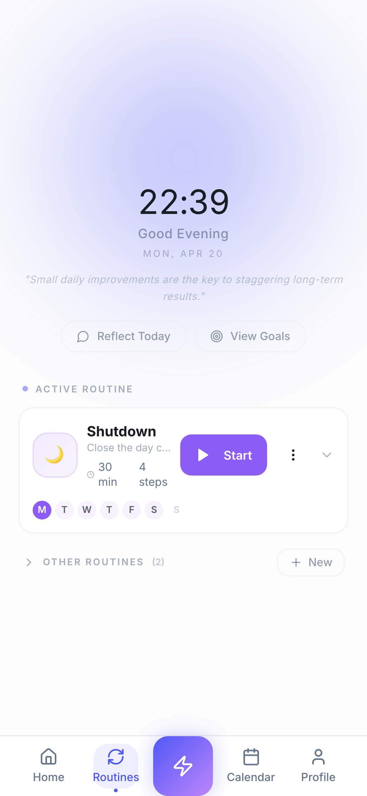 ActionList routines auto-advancing through a sequence of steps